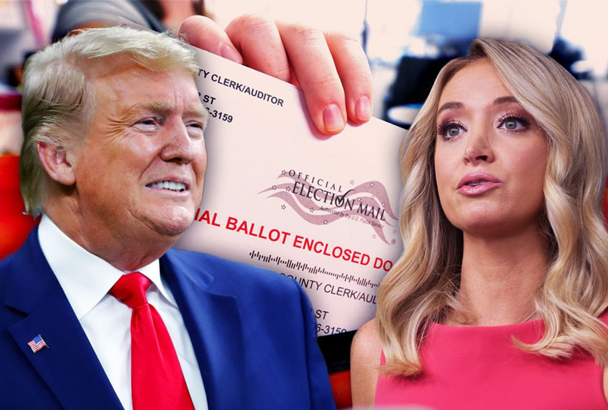 Donald Trump and Kayleigh McEnany (Photo illustration by Salon/Getty Images)