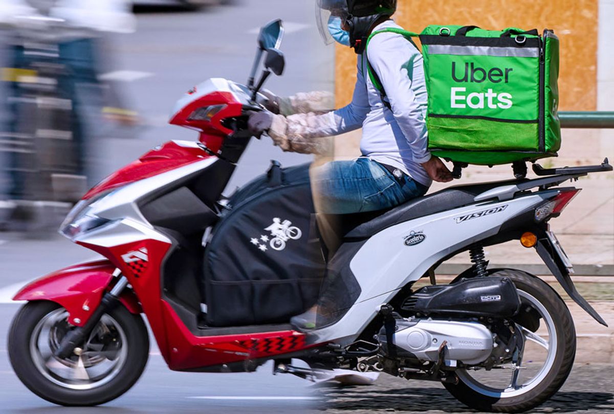 Postmates and Uber Eats couriers  (Getty Images/Salon)