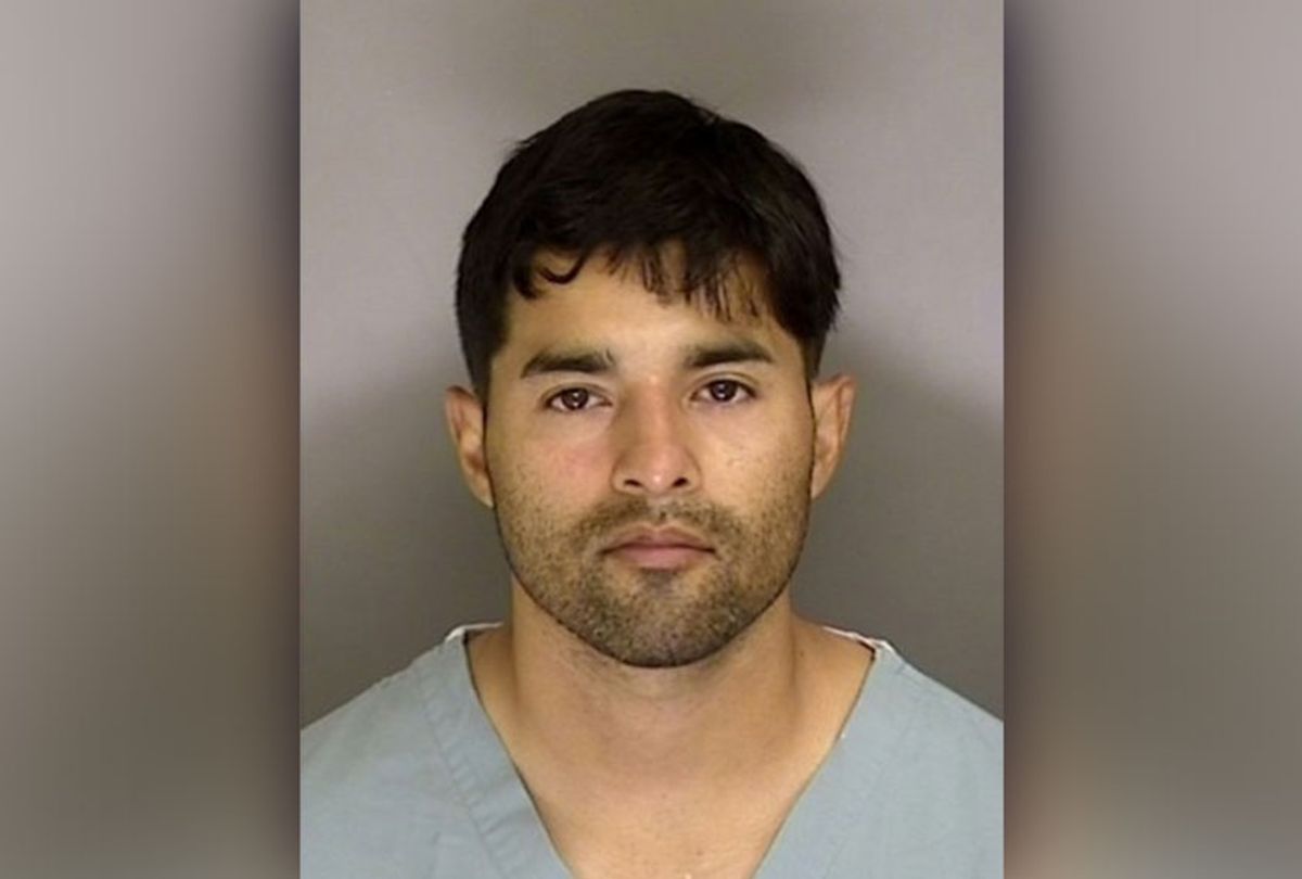 Mugshot of Steven Carillo, US Air Force sergeant with links to the far-right Boogaloo Bois movement has been charged with the murder of a federal security officer in California, the FBI says. (Santa Cruz Sheriff's Office)