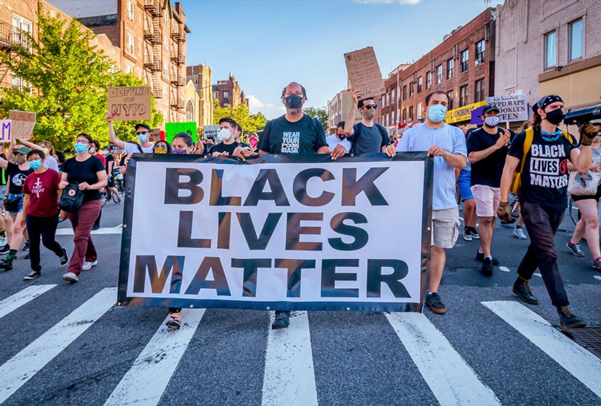 Black Lives Matter protesters in Bay Ridge, Brooklyn. (Erik McGregor/LightRocket via Getty Images)