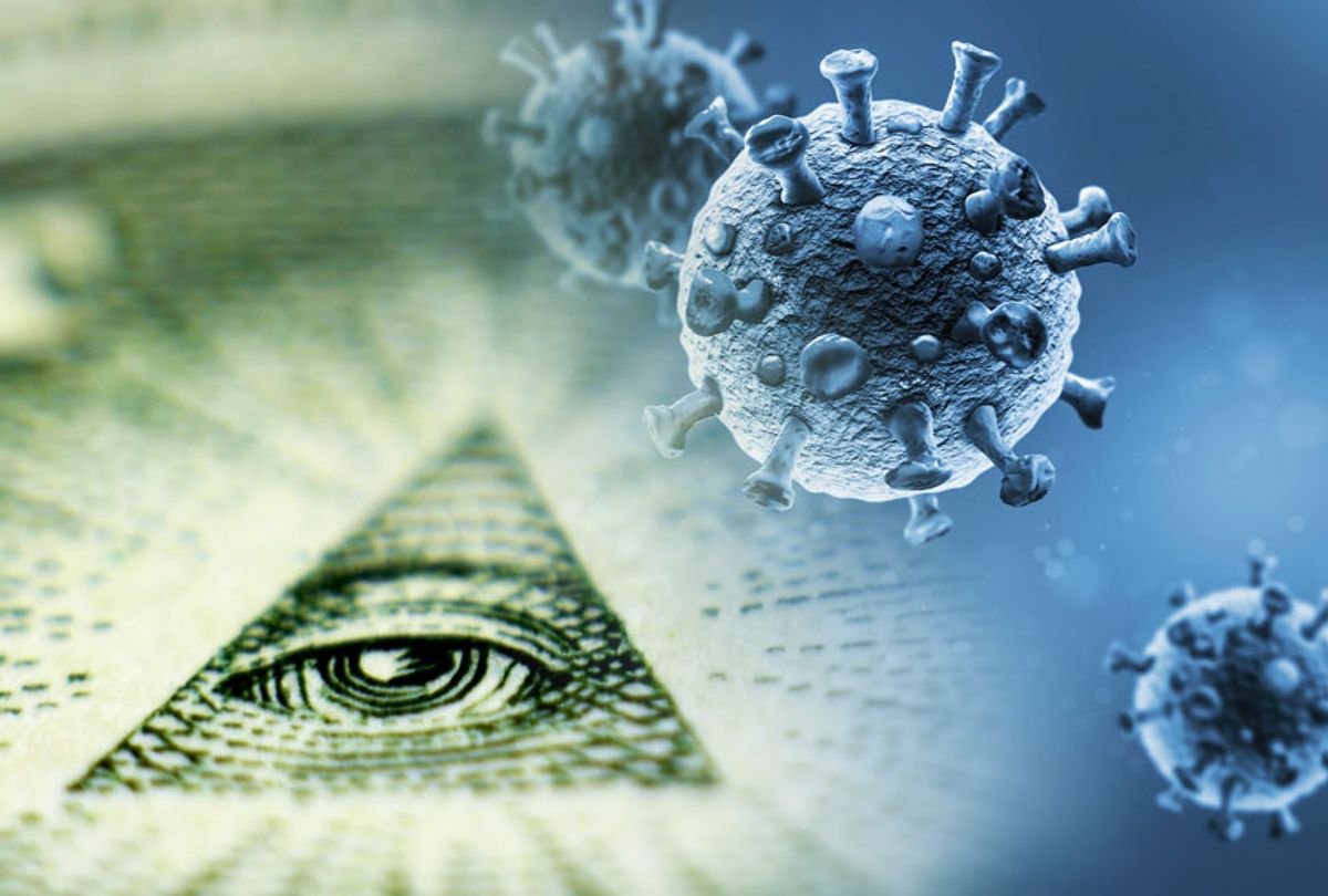 Illuminati triangle on a dollar bill | COVID-19 (Getty Images/Salon)