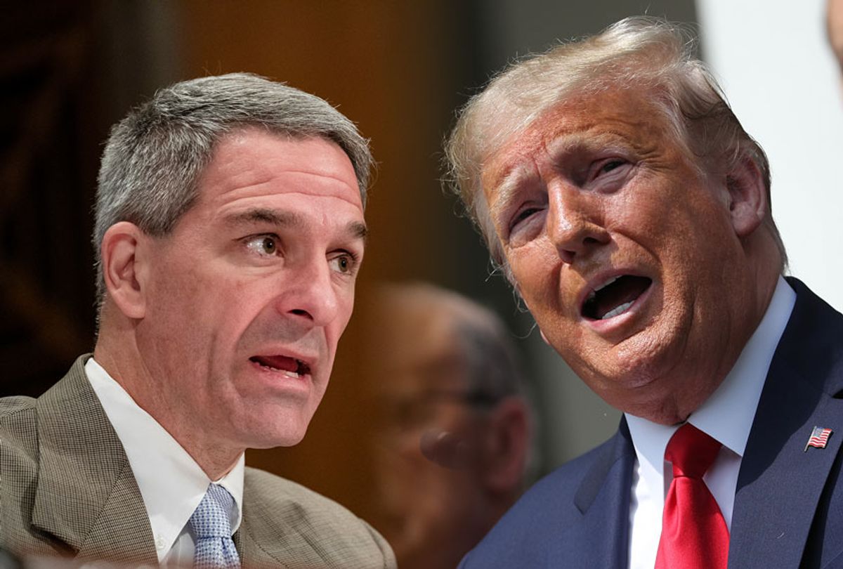Homeland Security Deputy Secretary Ken Cuccinelli and President Donald Trump (Getty Images/Salon)