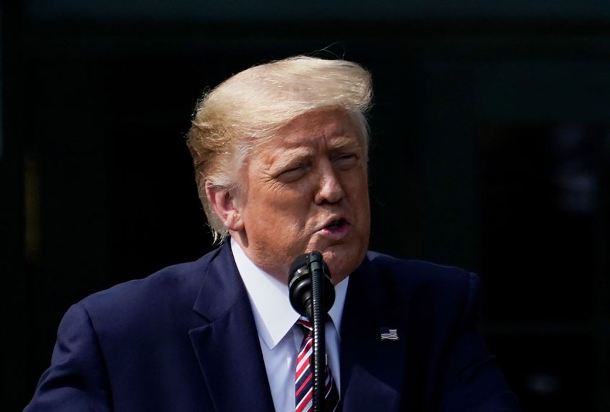 U.S. President Donald Trump speaks on the South Lawn of the White House on July 16, 2020 in Washington, DC.  (Drew Angerer/Getty Images)