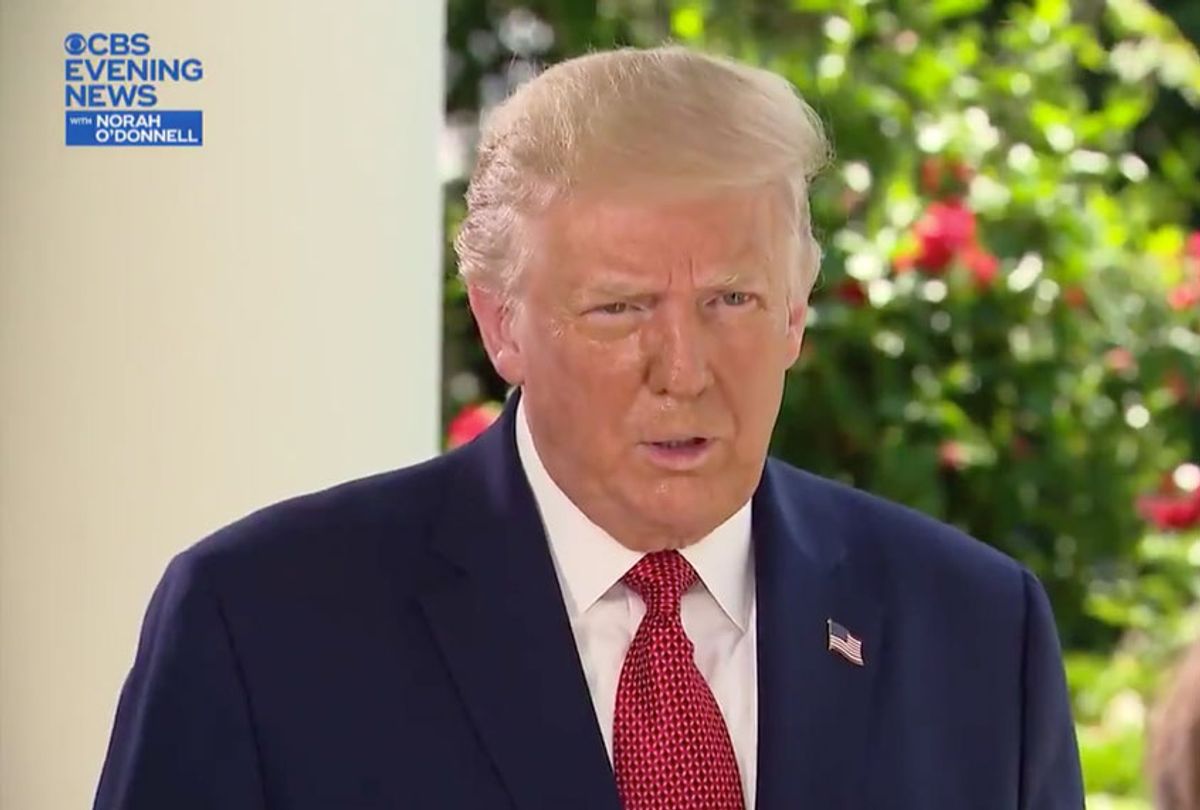 Donald Trump on "Evening News with Norah O'Donnell" (CBS)