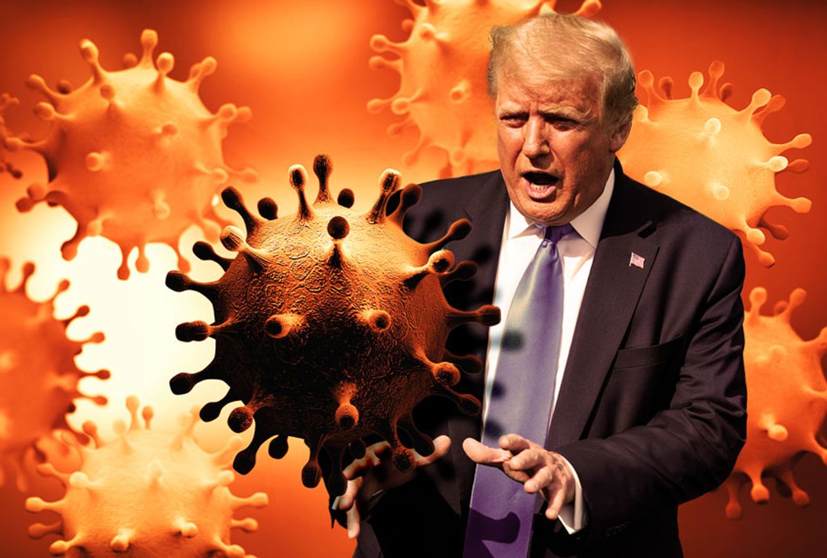 Donald Trump and the novel Coronavirus (Getty Images/Salon)