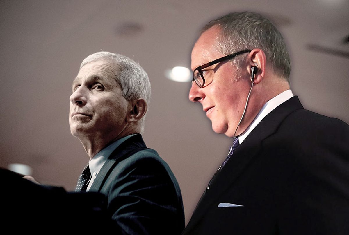 Anthony Facui and Michael Caputo (Getty Images/Salon)