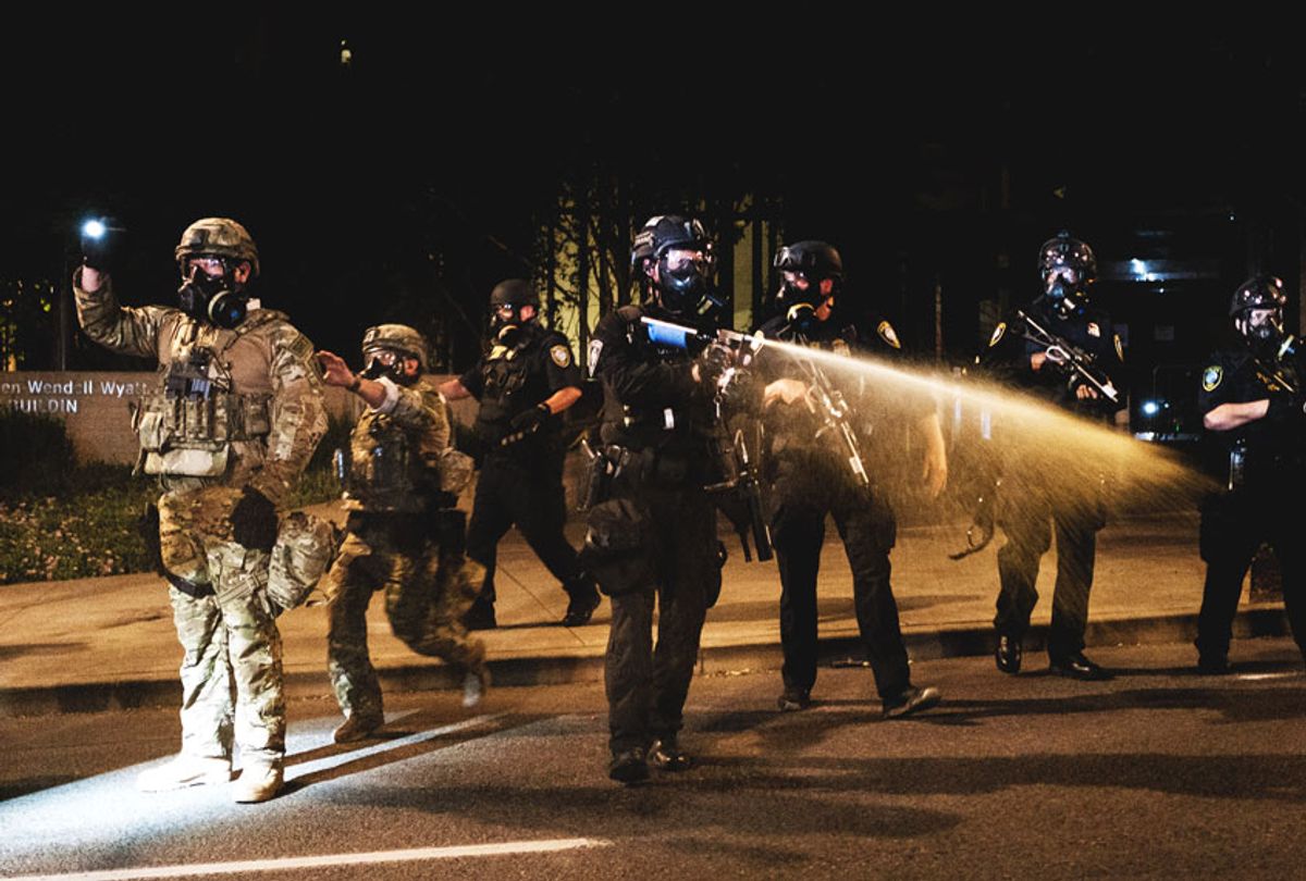 Tear gas sprayed on Portland protesters revealed to contain toxic metal ...