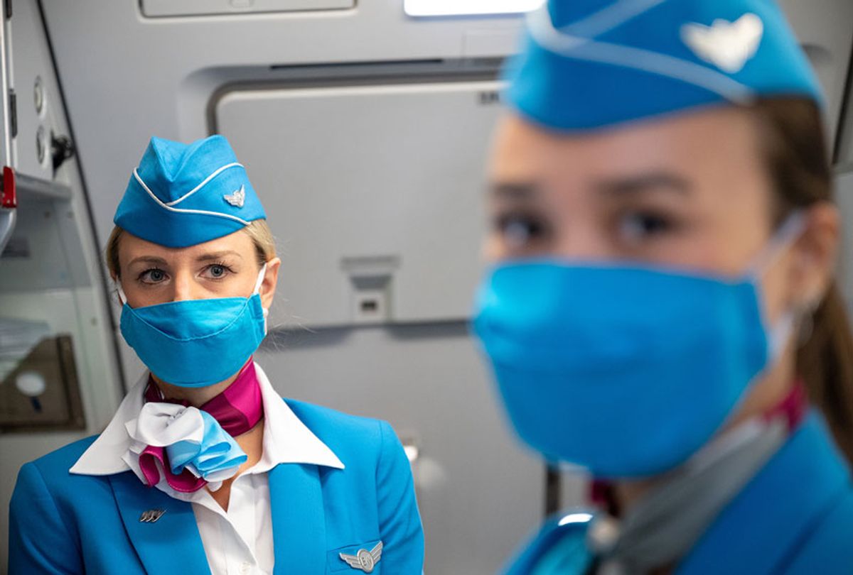 Two flight attendants (Sebastian Gollnow/picture alliance via Getty Images)