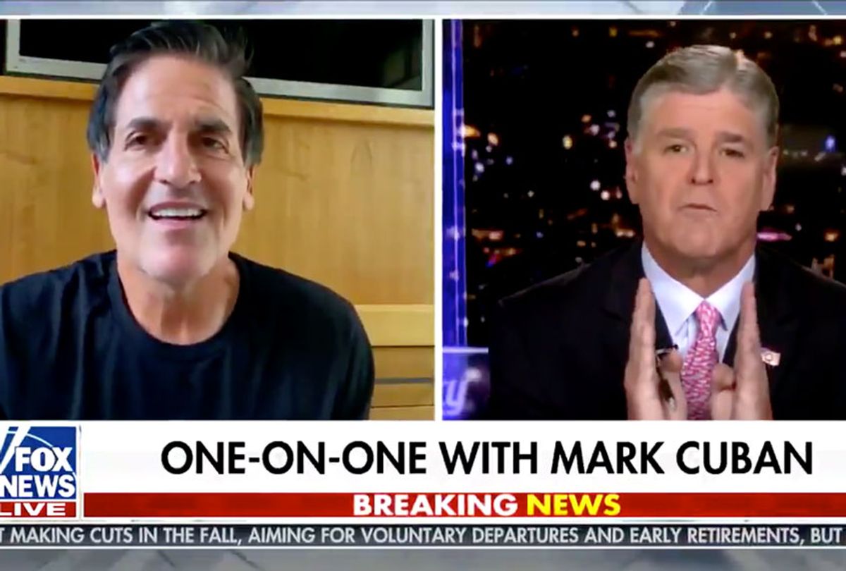 Sean Hannity and Mark Cuban (Fox News)