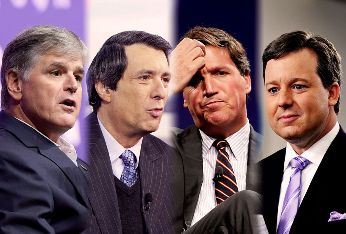 Sean Hannity, Howard Kurtz, Tucker Carlson, and Ed Henry (Getty Images/Salon)