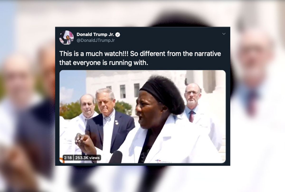 A video of Dr. Stella Immanuel was tweeted out by Donald Trump Jr. (Twitter/Salon)