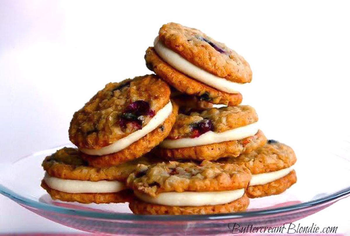 Blueberry Bliss Oatmeal Cream Pies (Meghan McGarry/Buttercream Blondie)