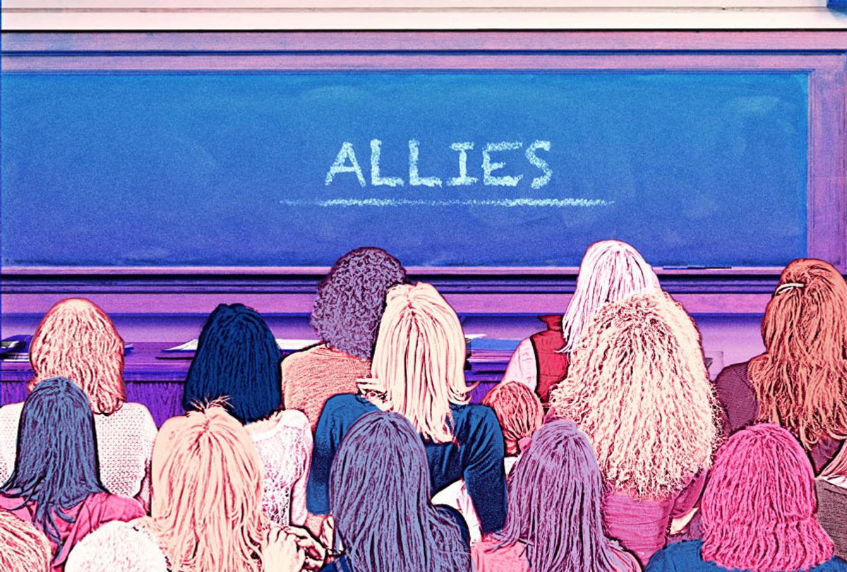Teaching White Women Allies (Illustration by Ilana Lidagoster/Salon/Getty Images)