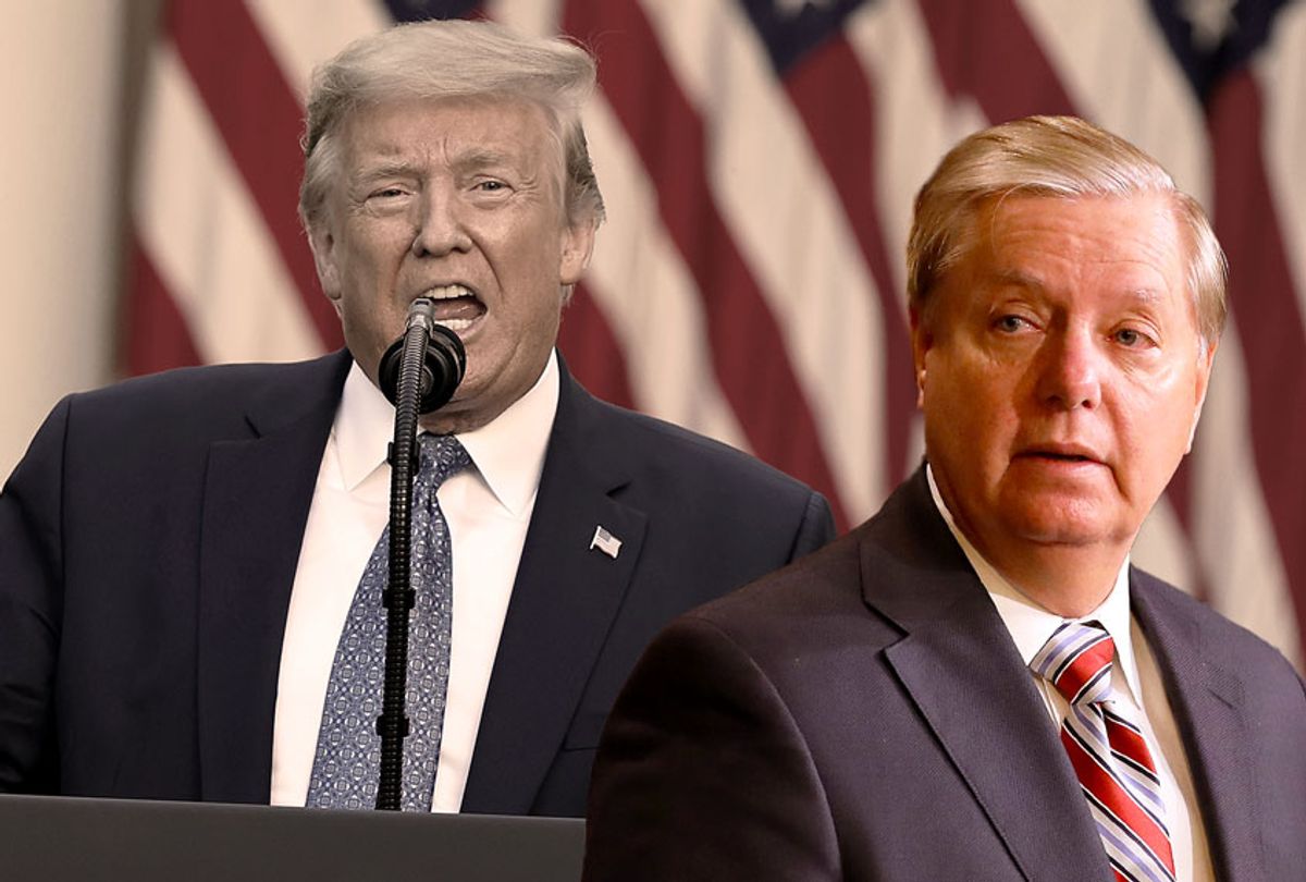 Donald Trump and Lindsey Graham (photo illustration by Salon/Getty Images)