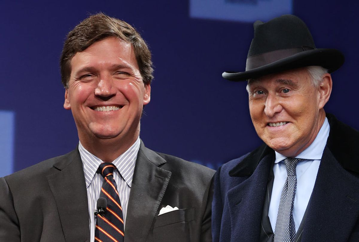 Tucker Carlson and Roger Stone (Getty Images/Salon)