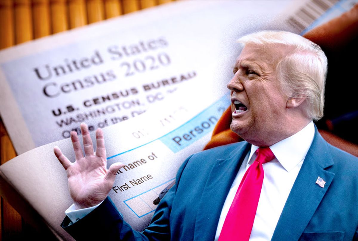 Donald Trump | 2020 Census form (Getty Images/Salon)