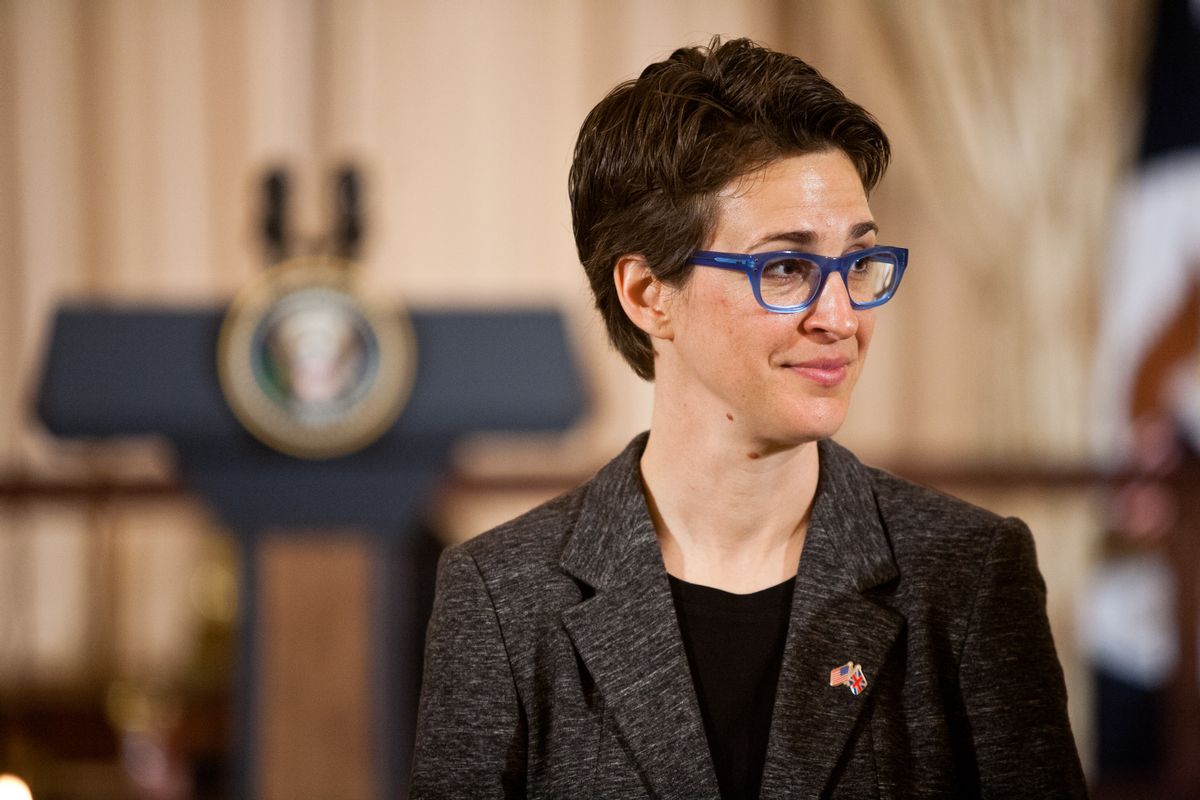 WASHINGTON, DC - MARCH 14: Television host Rachel Maddow arrives for a lunch hosted in honor of Prime Minister David Cameron at the State Department on March 14, 2012 in Washington, DC.  (Photo by Brendan Hoffman/Getty Images)