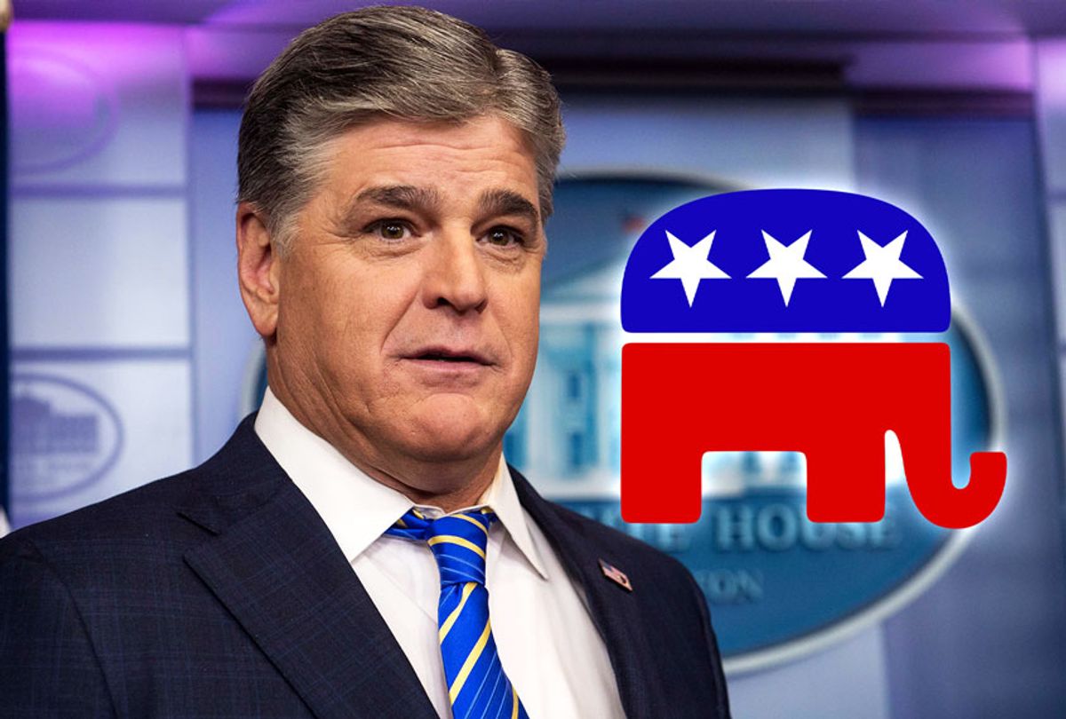 Sean Hannity | GOP Elephant icon (Getty Images/WikiCommons/Salon)