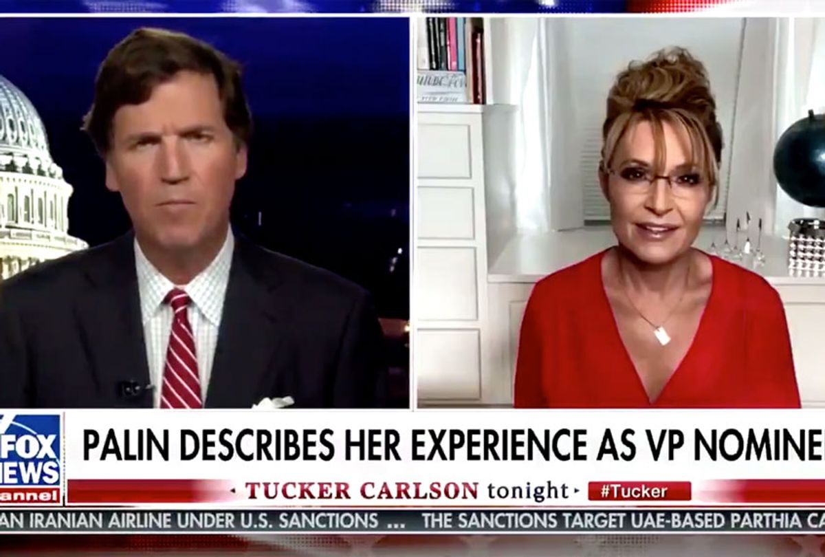 Tucker Carlson Tonight, featuring Sarah Palin (Fox News)