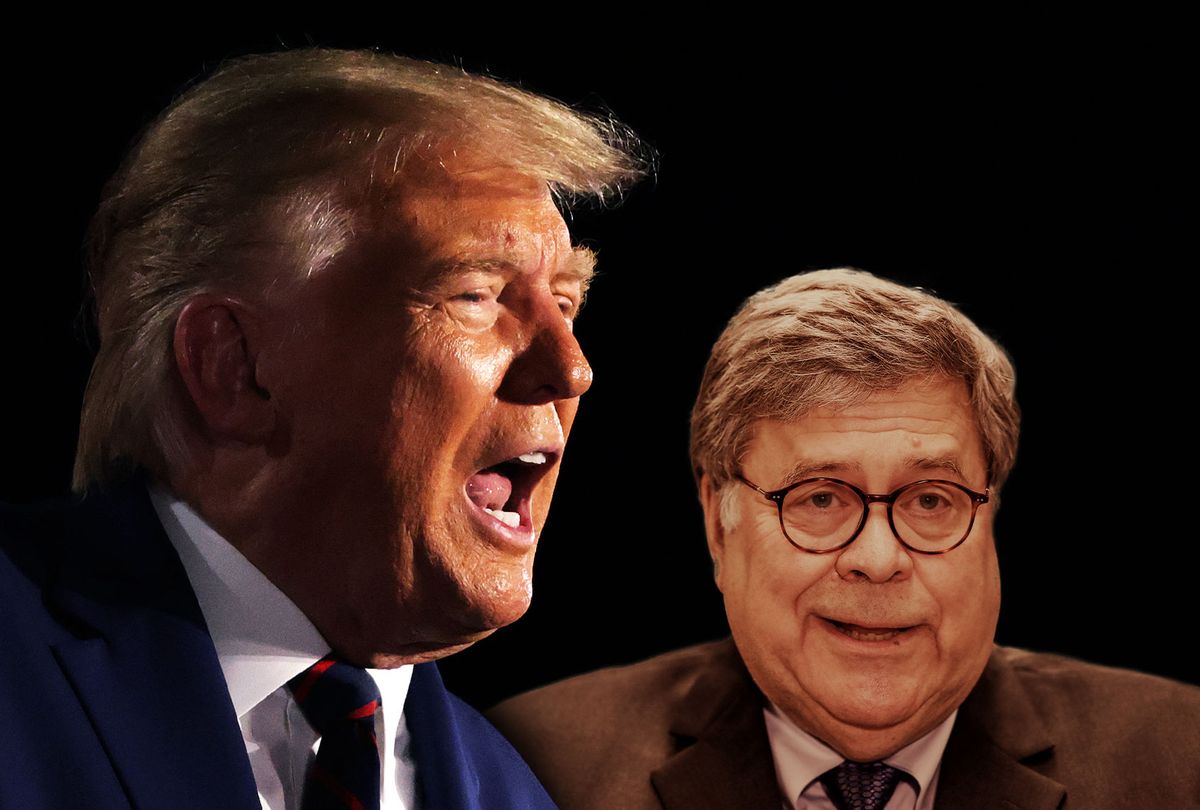 Donald Trump and Bill Barr (Photo illustration by Salon/Getty Images)
