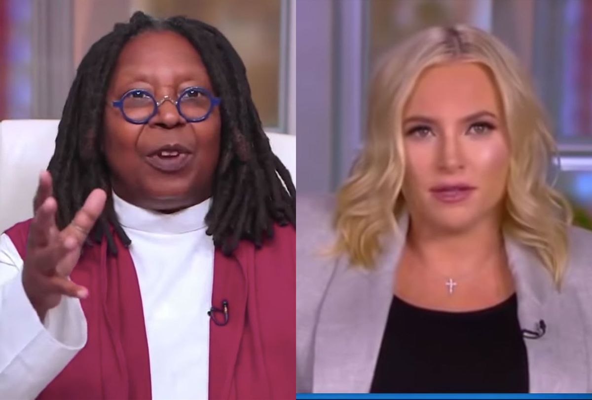 Meghan McCain and Whoopi Goldberg on The View (Photo split by Salon/ABC)