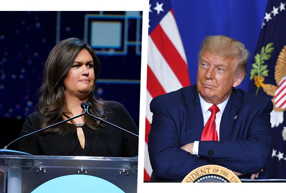 Sarah Sanders and Donald Trump (Photo illustration by Salon/Getty Images)