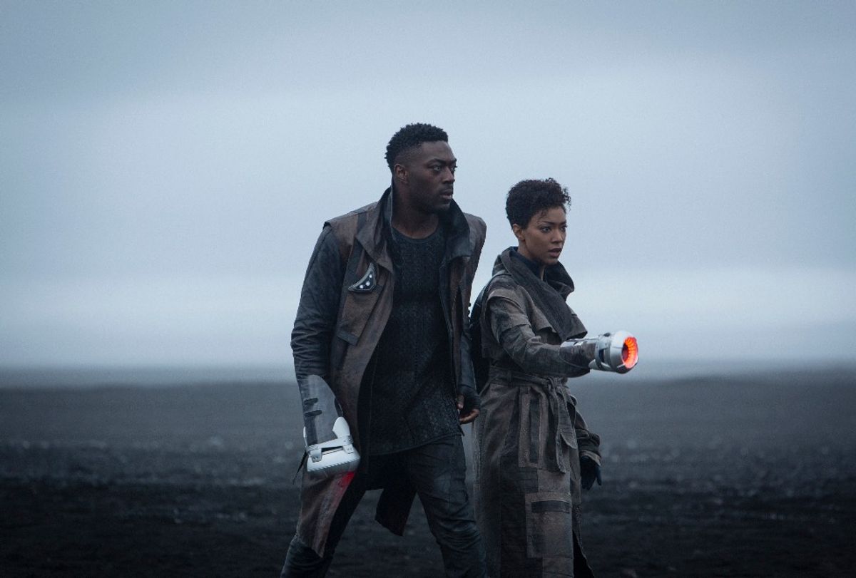 David Ajala as Book and Sonequa Martin-Green as Burnham in "Star Trek: Discovery" (CBS Interactive / CBS All Access)