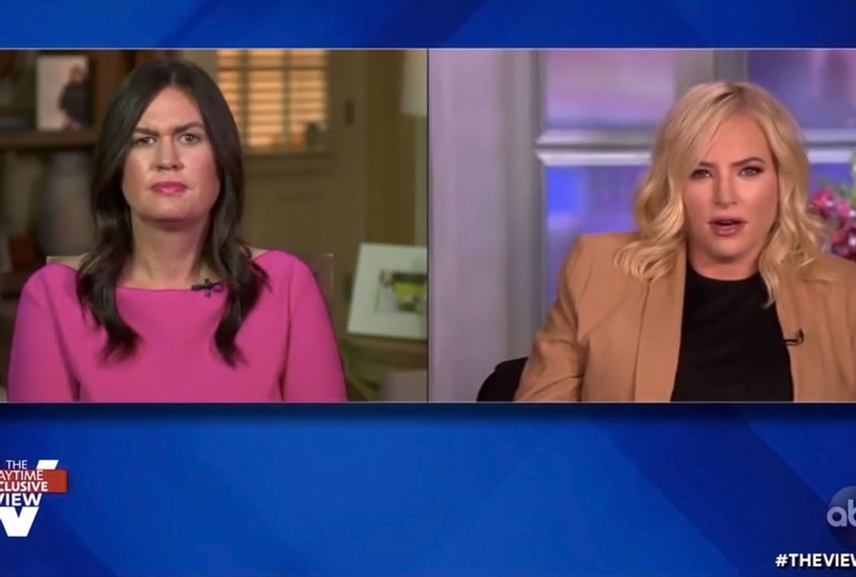 Sarah Sanders and Meghan McCain on The View (ABC)