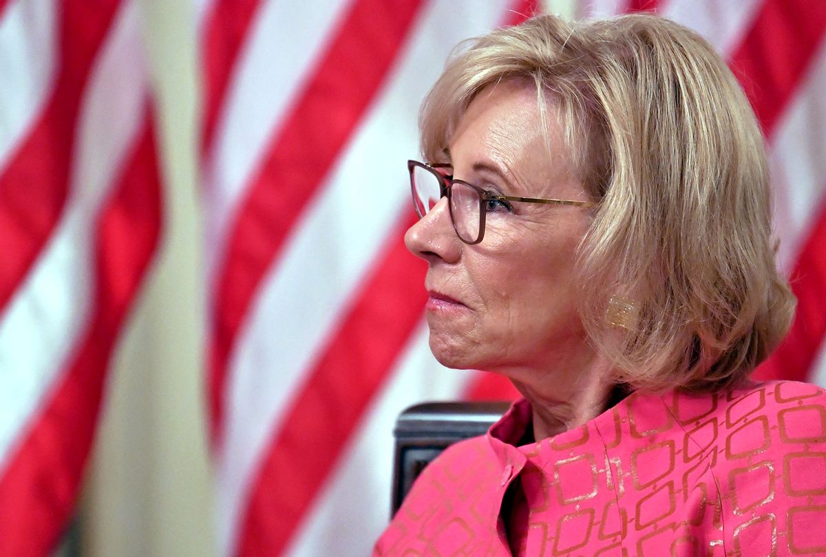 US Secretary of Education Betsy DeVos (NICHOLAS KAMM/AFP via Getty Images)