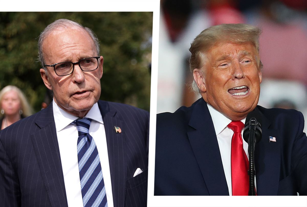 Donald Trump and Larry Kudlow (Photo illustration by Salon/Getty Images)