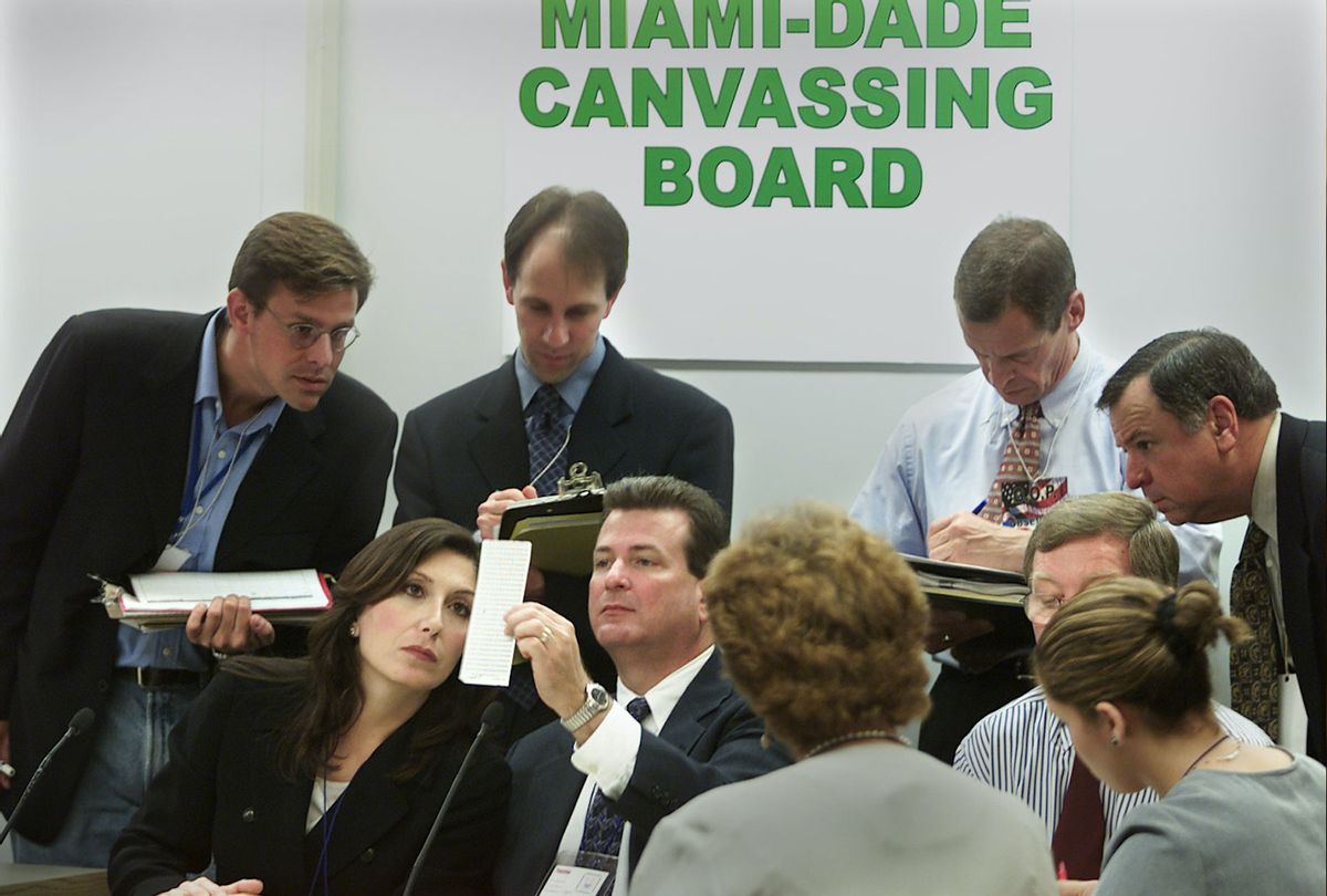 Miami-Dade Canvassing Board during the 2000 election (Getty/HBO)