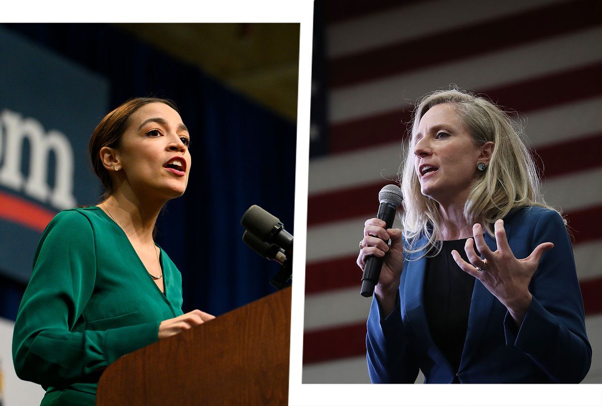 Alexandria Ocasio-Cortez and Abigail Spanberger (Photo illustration by Salon/Getty Images)
