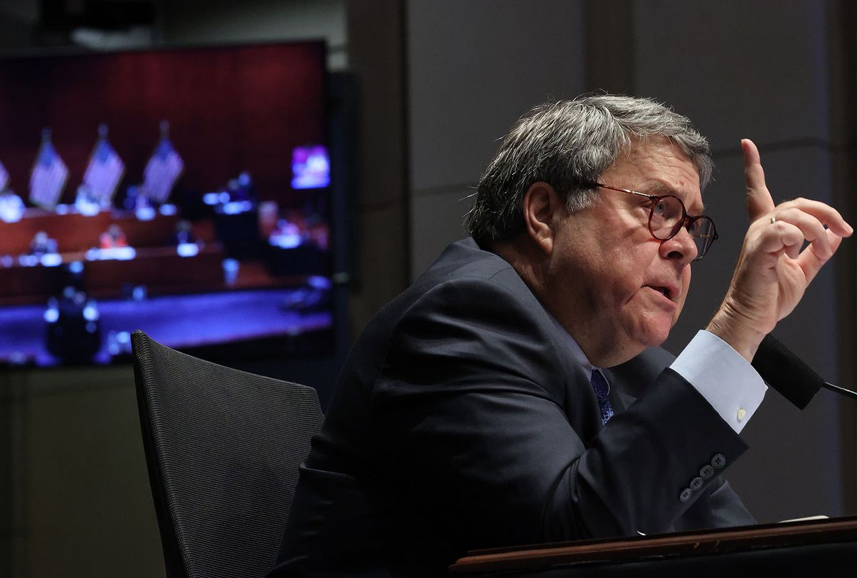 U.S. Attorney General William Barr testifies before the House Judiciary Committee in the Congressional Auditorium at the U.S. Capitol Visitors Center July 28, 2020 in Washington, DC.  (Chip Somodevilla/Getty Images)