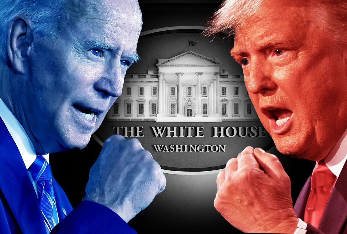 Trump Baselessly Claims Democrats Are Trying To STEAL The Election   Donald Trump Joe Biden 1102201 