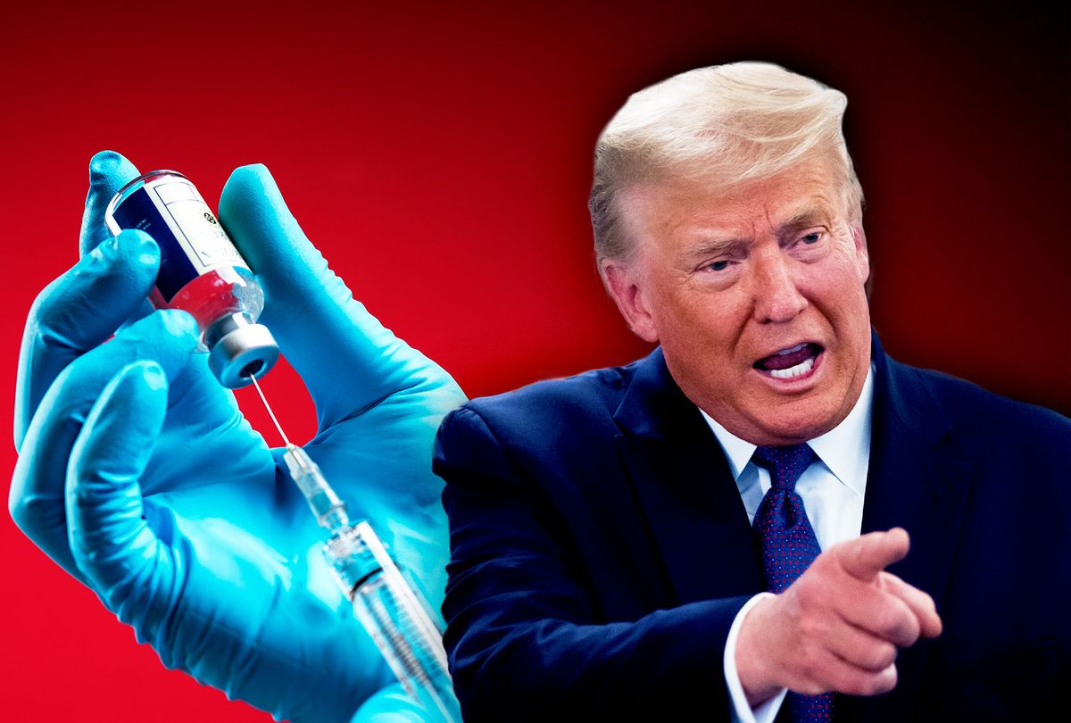 Donald Trump | Vaccine (Photo illustration by Salon/Getty Images)