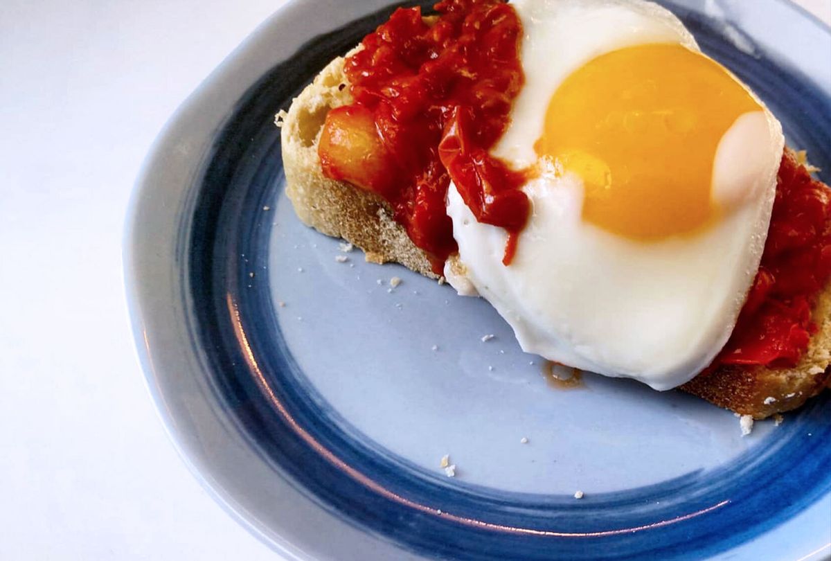 Eggs in purgatory on toast (Ashlie Stevens)