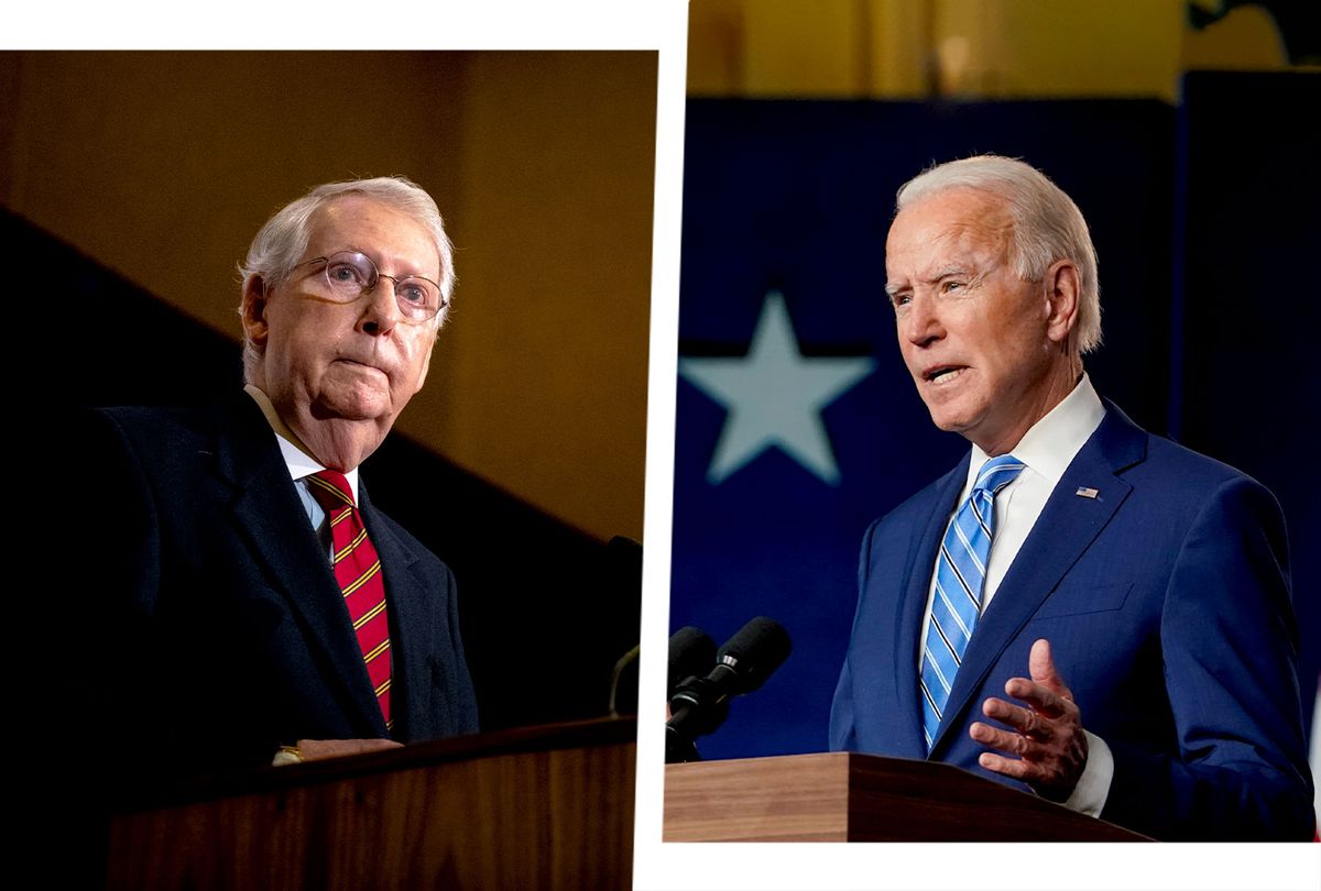 Mitch McConnell and Joe Biden (Photo illustration by Salon/Getty Images)
