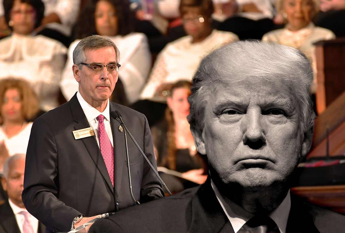 Brad Raffensperger and Donald Trump (Photo illustration by Salon/Getty Images)