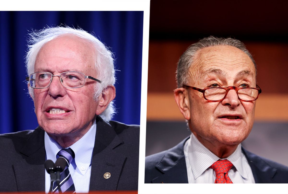 Bernie Sanders and Chuck Schumer (Photo illustration by Salon/Getty Images)