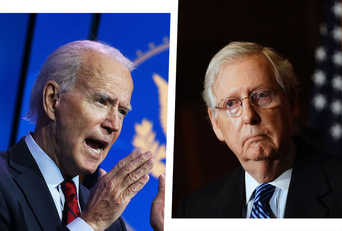 Joe Biden and Mitch McConnell (Photo illustration by Salon/Getty Images)