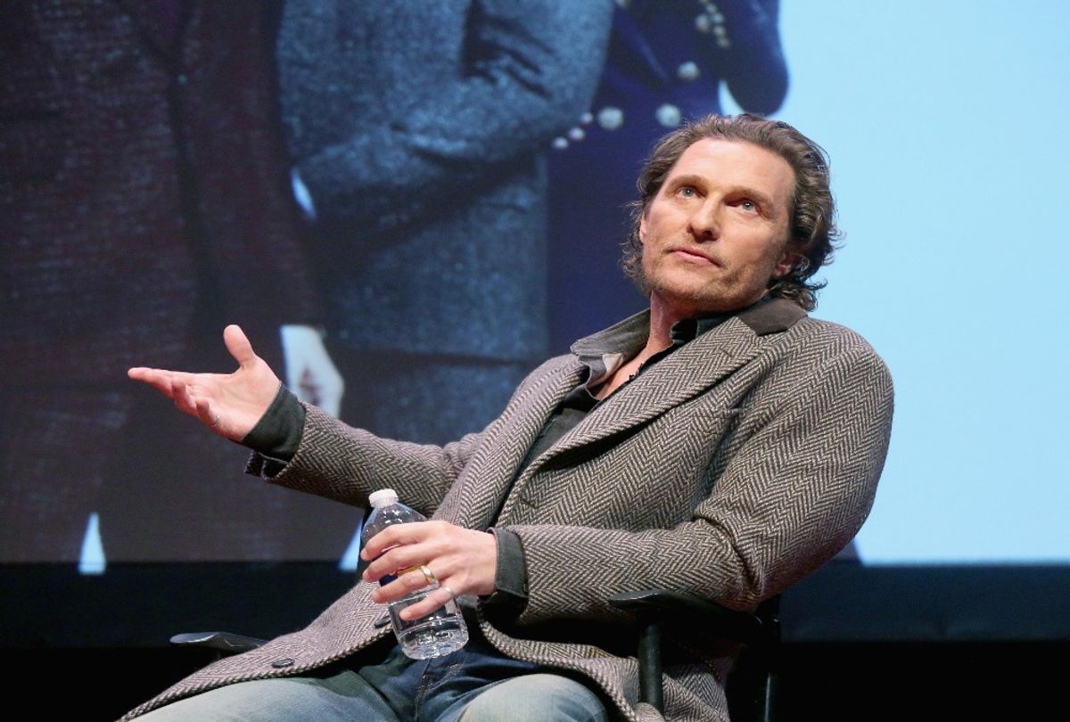 Matthew McConaughey at "The Gentlemen" screening and Q&A at Hogg Memorial Auditorium at The University of Texas at Austin
 (Gary Miller/Getty Images)