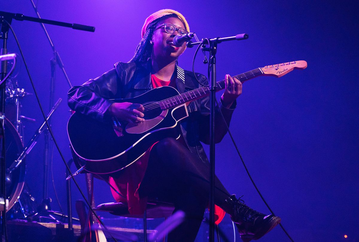Stephanie Phillips of Big Joanie performs at EartH Hackney on November 10, 2019 in London, England. (Lorne Thomson/Redferns)