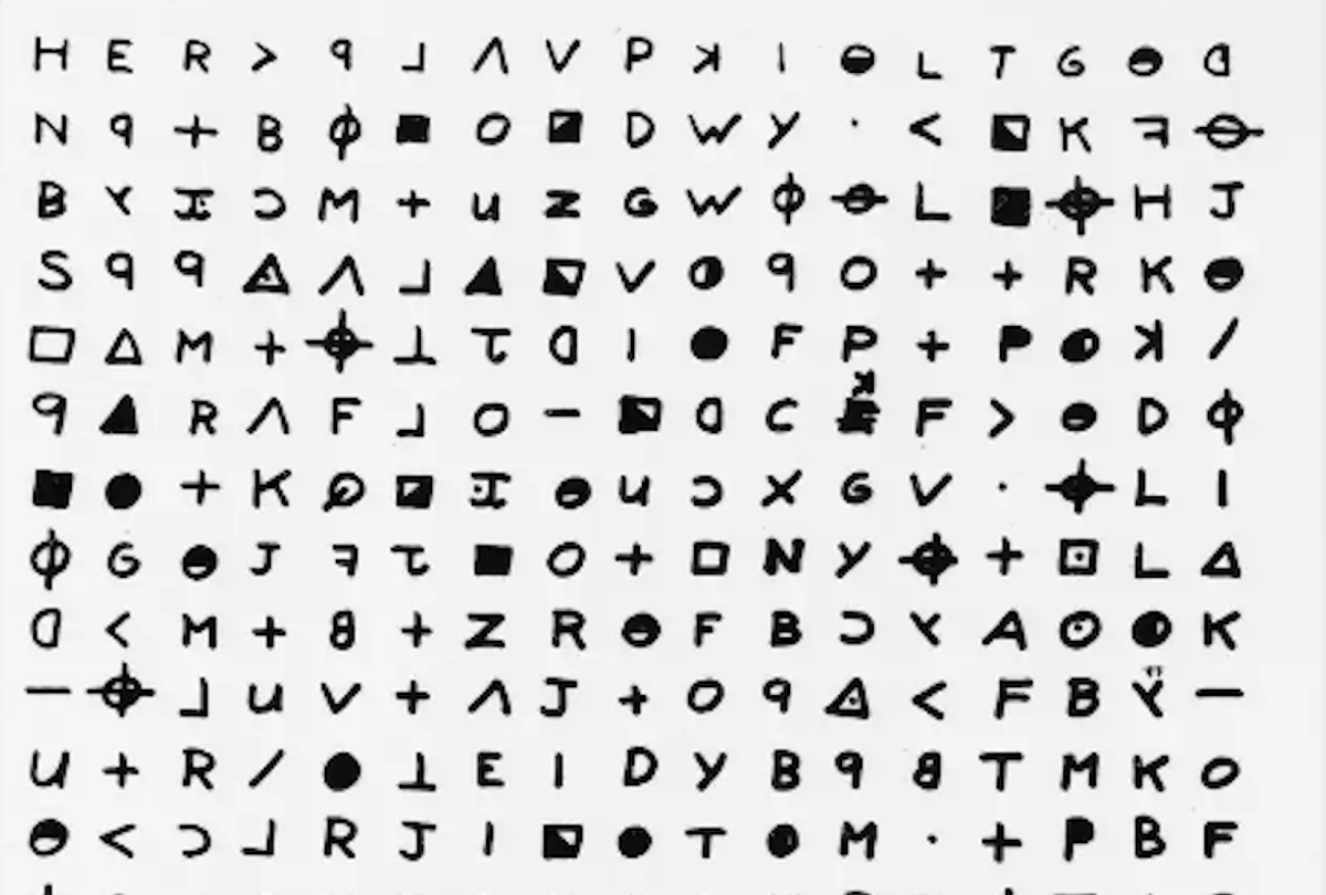 Zodiac Killer's 340 cipher (public domain)
