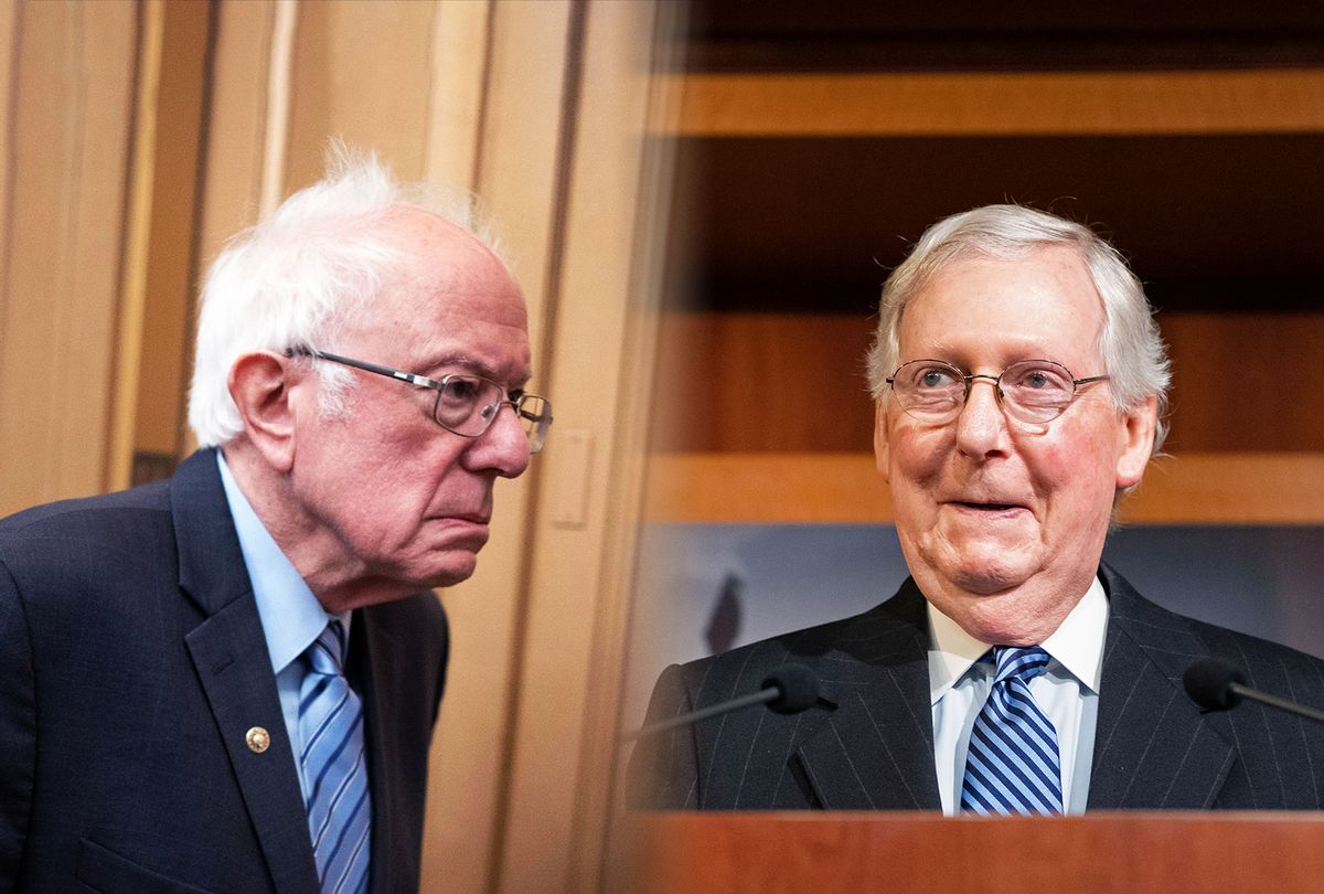 Bernie Sanders and Mitch McConnell (Photo illustration by Salon/Getty Images)