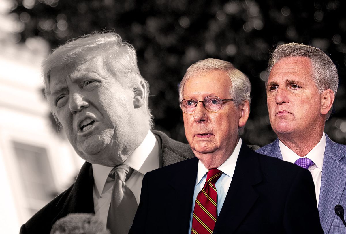Donald Trump, Mitch McConnell and Kevin McCarthy (photo illustration by Salon/Getty Images)