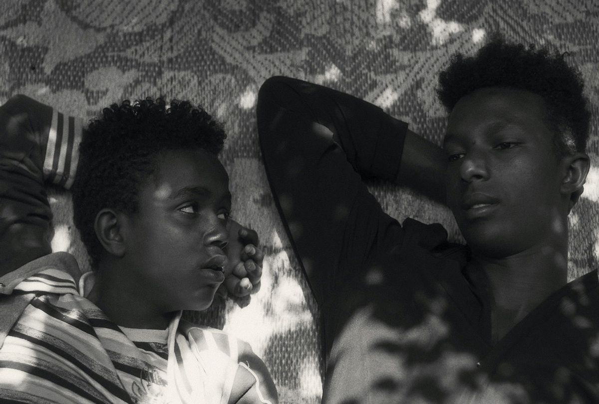 Mohammed Arif and Ibrahim Mohammed, two boys from Harar, Ethiopia in "Faya Deyi" (Merkhana Films)