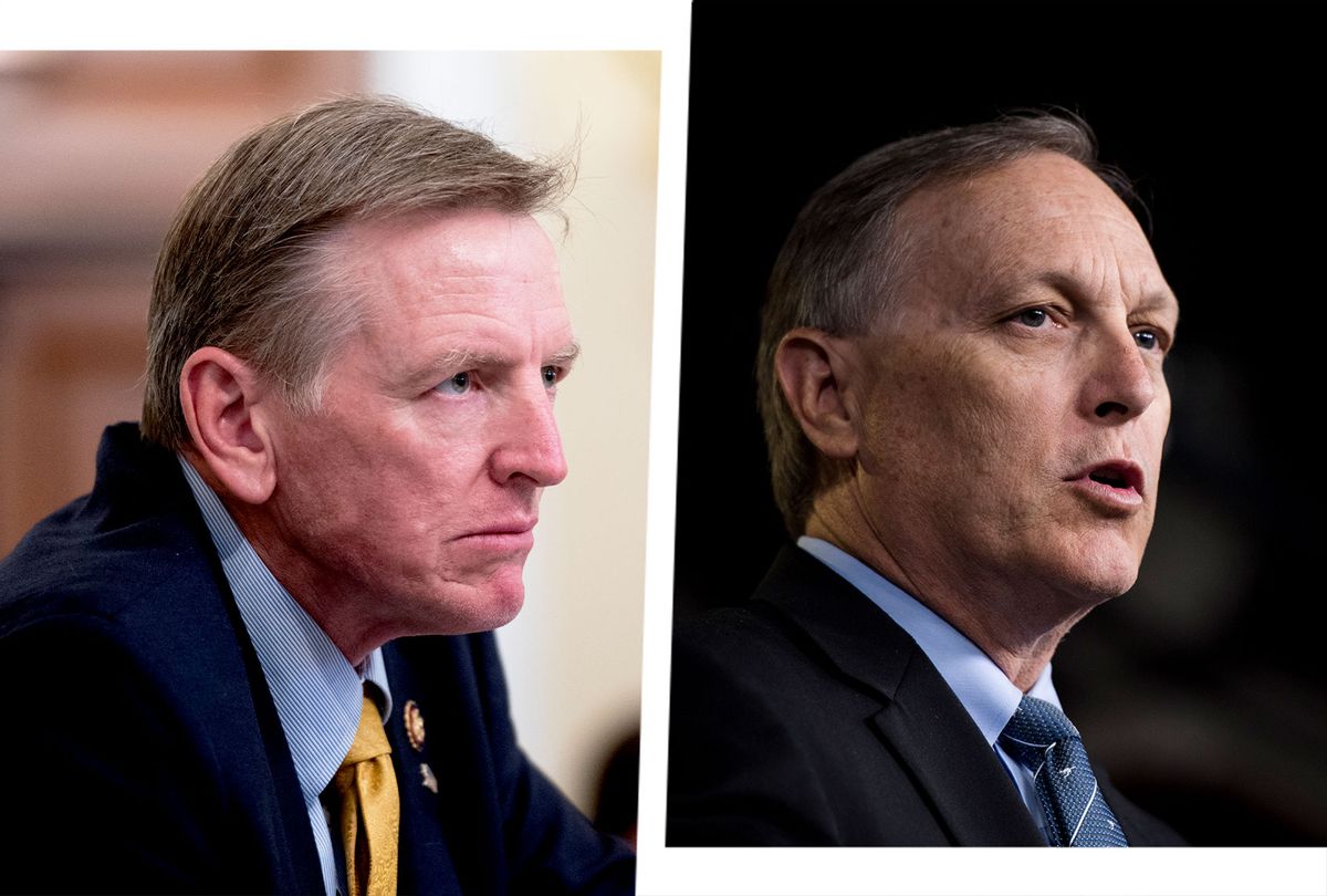 Paul Gosar and Andy Biggs (Photo illustration by Salon/Getty Images)