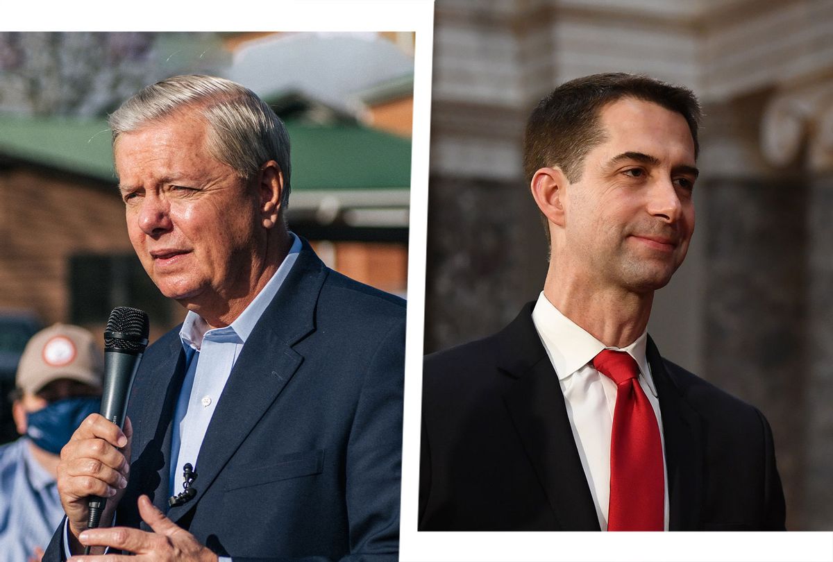 Lindsey Graham and Tom Cotton (Photo illustration by Salon/Getty Images)