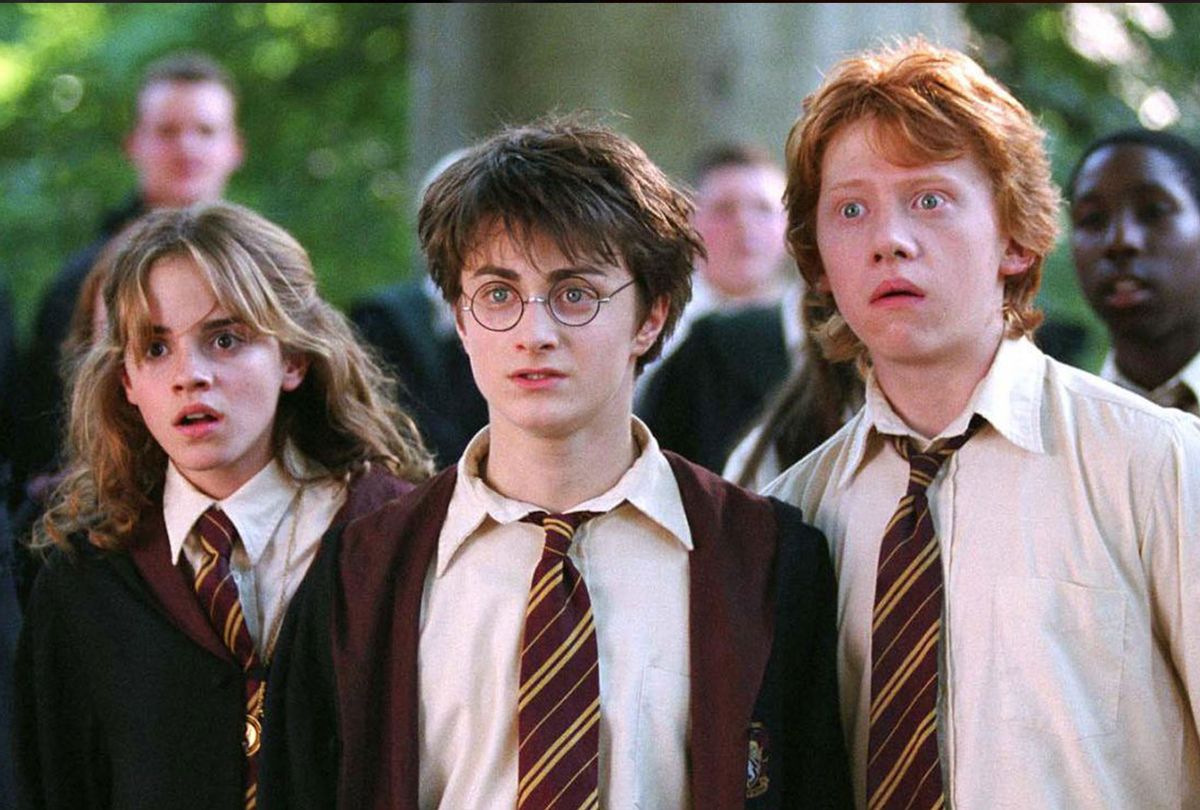 Emma Watson, Daniel Radcliffe and Rupert Grint in "Harry Potter and the Prisoner of Azkaban" (Warner Bros.)
