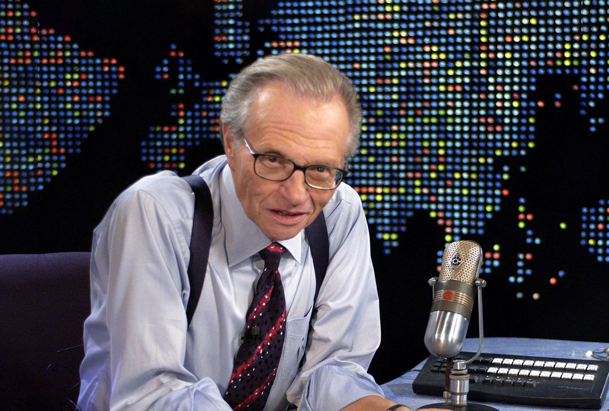 Larry King during Bette Midler on "Larry King Live" at CNN Studios in Hollywood, CA, United States. (SGranitz/WireImage)